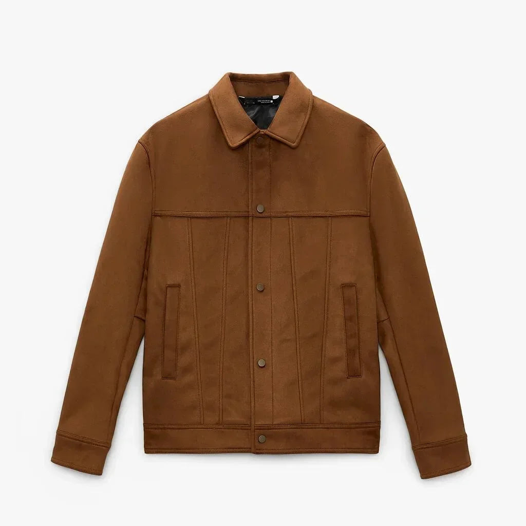 Jaqueta Masculina Com Botões E Lapela - Promoção De Inverno 2025