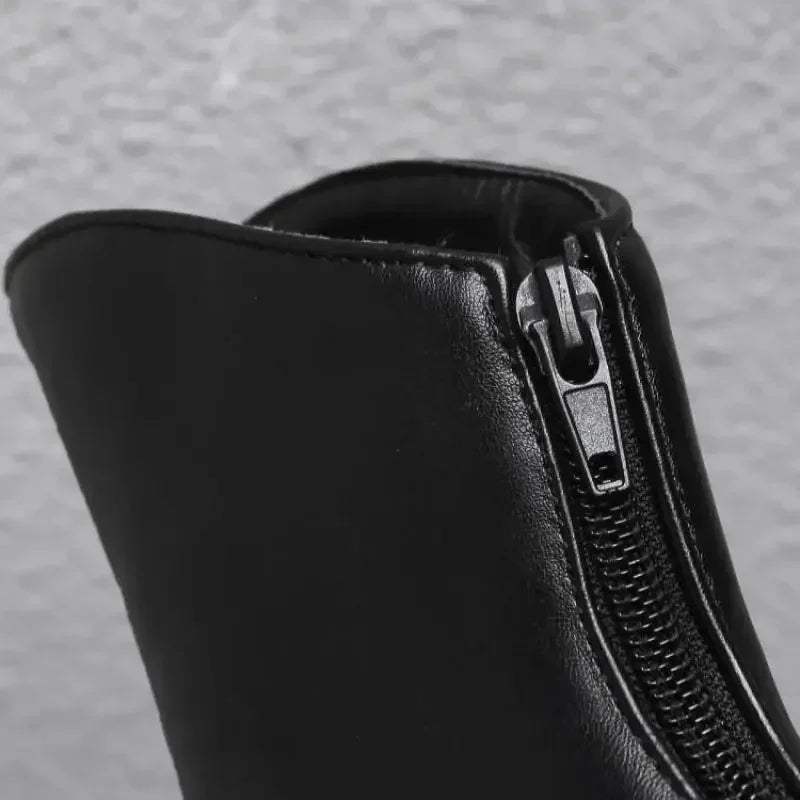 Bota Feminina Salto Fino Boca Assimétrica - Promoção De Inverno 2025