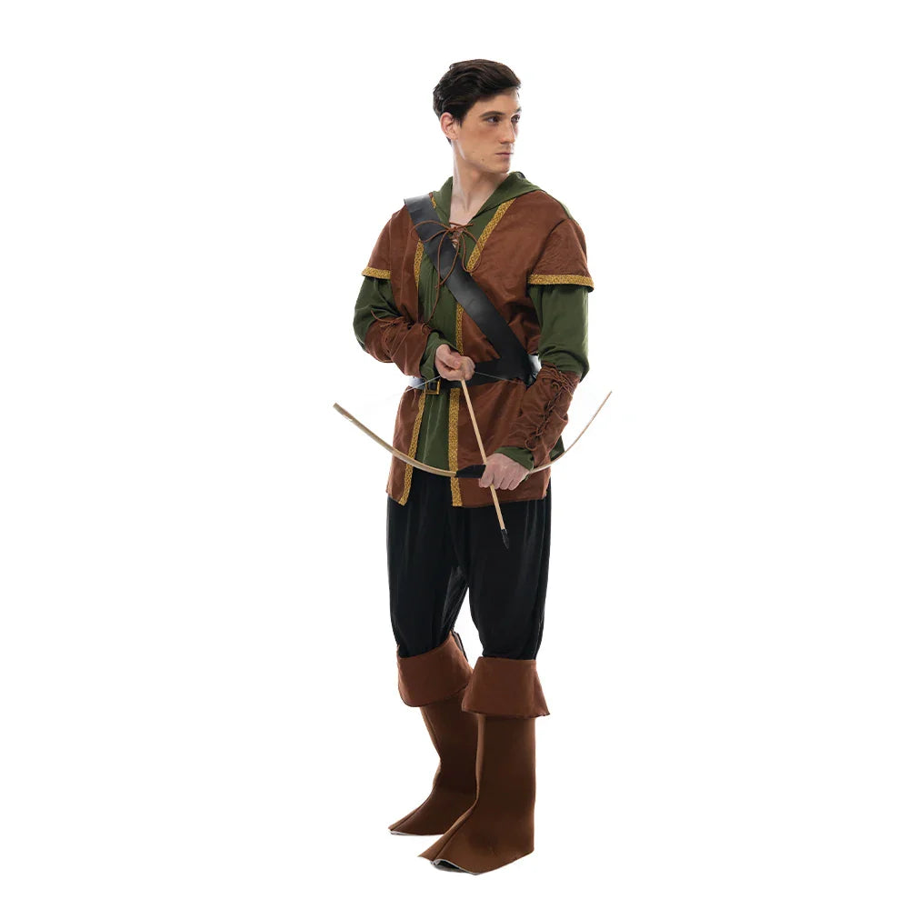 Fantasia Robin Hood Traje Infantil& Adulto - Promoção de Carnaval 2025