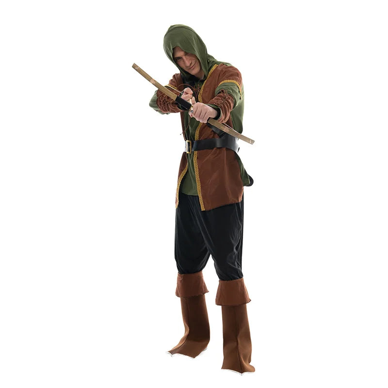 Fantasia Robin Hood Traje Infantil& Adulto - Promoção de Carnaval 2025