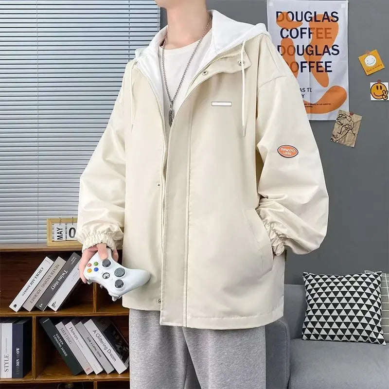 Jaqueta Masculina Moda Casual Com Capuz Ajustável - Promoção De Inverno 2025