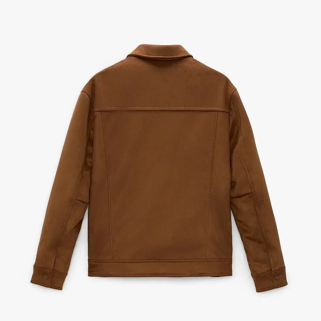 Jaqueta Masculina Com Botões E Lapela - Promoção De Inverno 2025