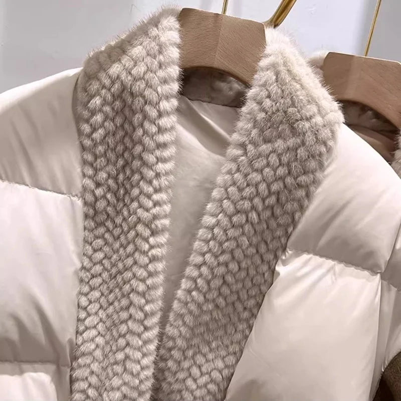 Casaco Feminino Acolchoado com Cordão De Amarração - Promoção De Inverno 2025