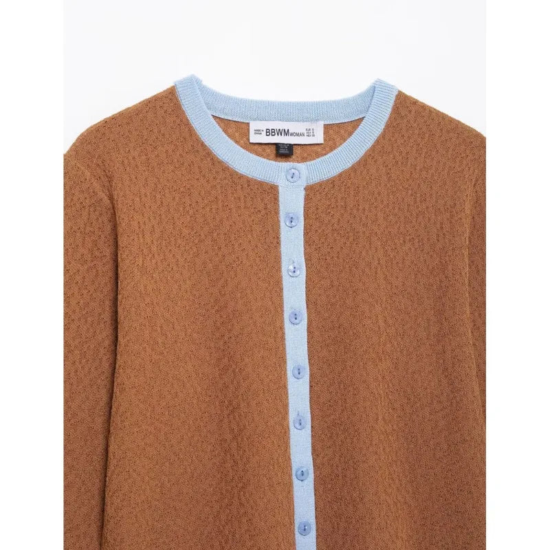Casaco Feminino Texturizado Estilo Cardigã - Promoção De Inverno 2025