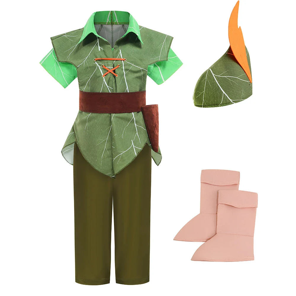 Fantasia Infantil Peter Pan Mundo dos Elfos - Promoção de Carnaval 2025