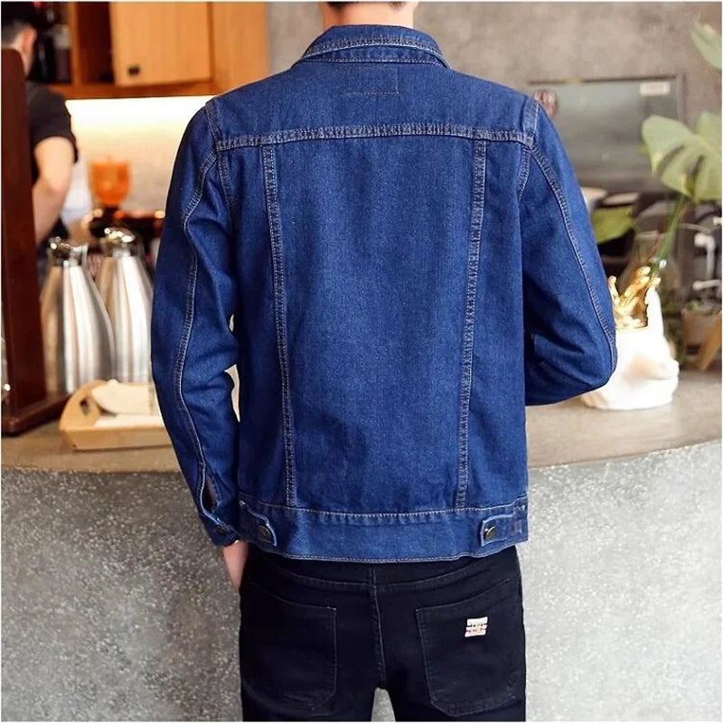 Jaqueta Jeans Masculina Tendência Casual