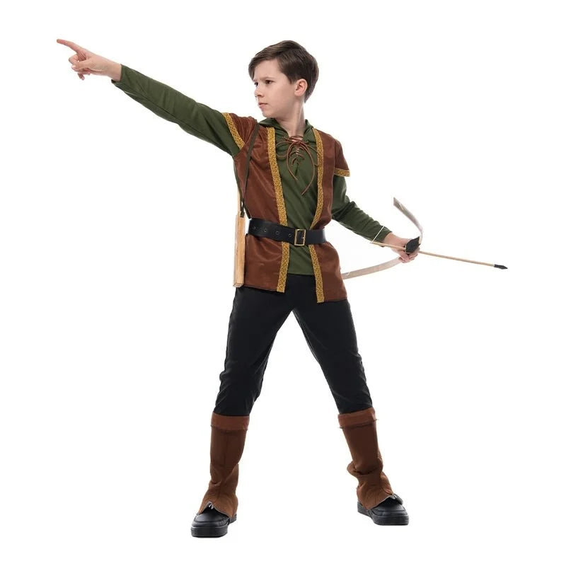 Fantasia Robin Hood Traje Infantil& Adulto - Promoção de Carnaval 2025