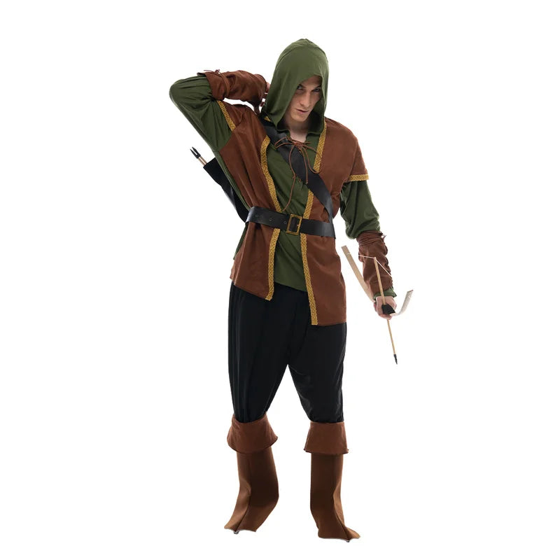 Fantasia Robin Hood Traje Infantil& Adulto - Promoção de Carnaval 2025
