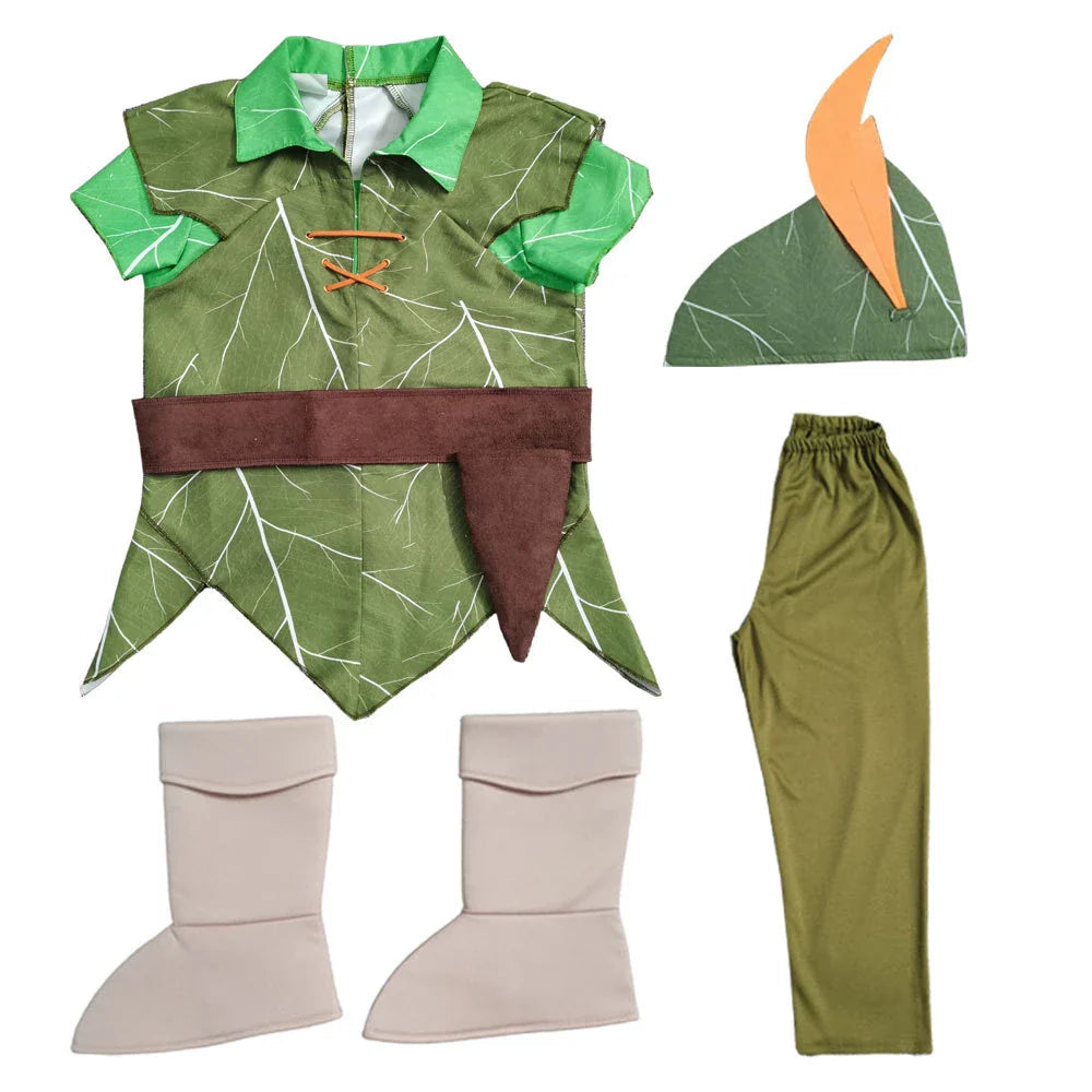 Fantasia Infantil Peter Pan Mundo dos Elfos - Promoção de Carnaval 2025