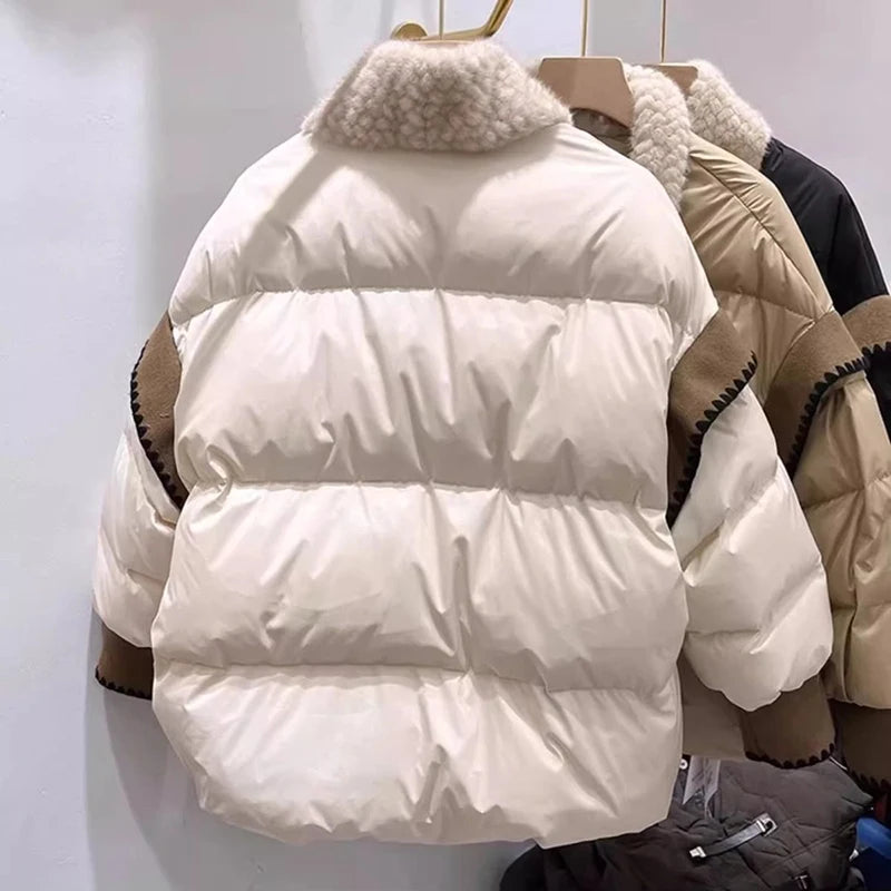 Casaco Feminino Acolchoado com Cordão De Amarração - Promoção De Inverno 2025