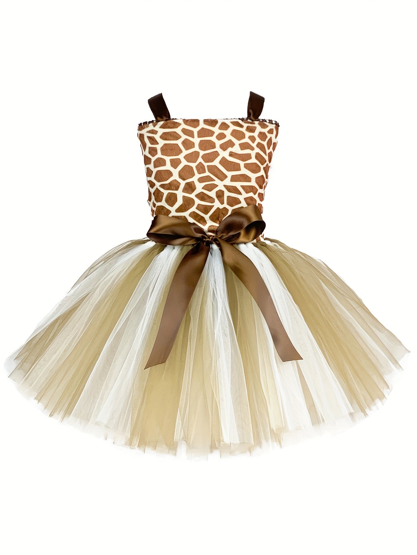 Fantasia Infantil Feminina Girafa Com Saia De Tule E Acessórios Fantasia Rica De Detalhes - Promoção de carnaval 2025
