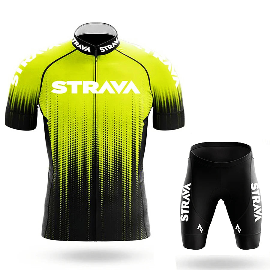 Conjunto Ciclismo Masculino Verão Rise Strava - Promoção de Setembro