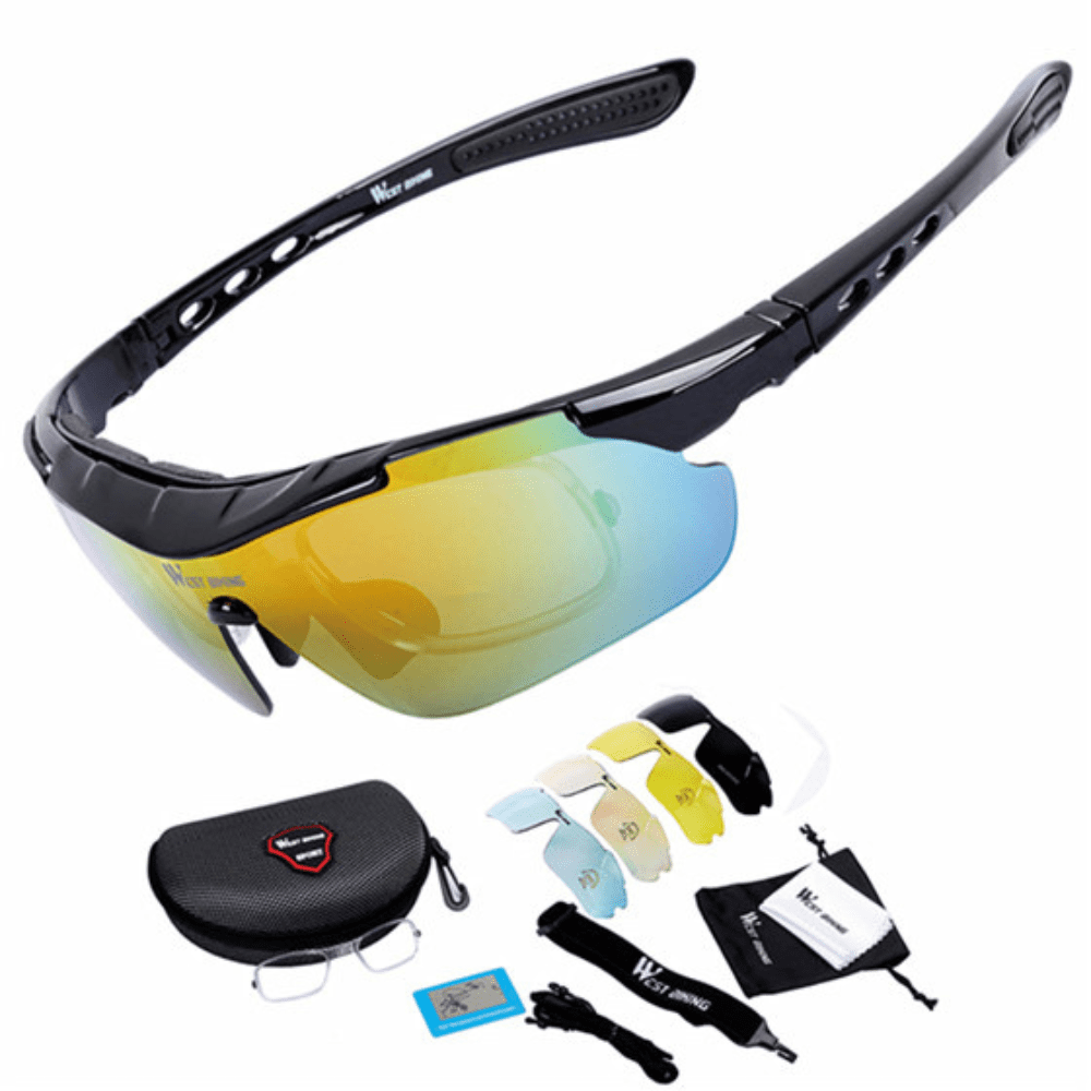 Óculos de Ciclismo com 5 Modelos de Lentes