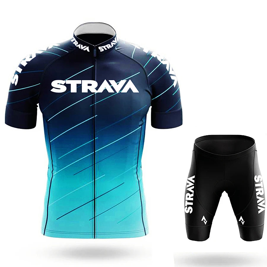 Conjunto Ciclismo Masculino Verão Rise Strava - Promoção de Setembro