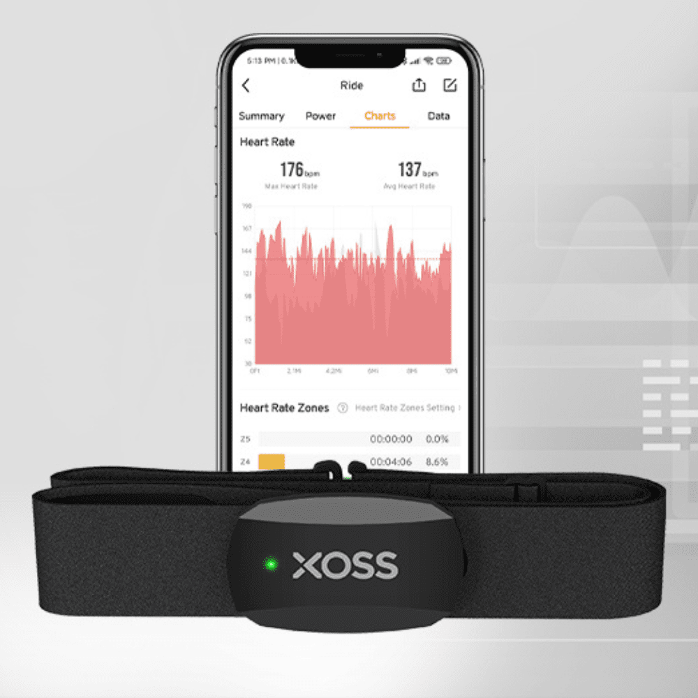 Cinta Para Monitoramento Cardíaco Bluetooth Xoss