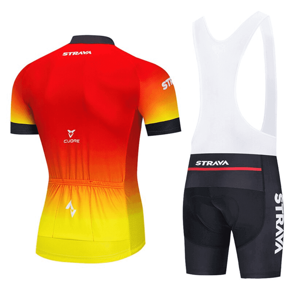 Conjunto Bretelle Masculino para Ciclismo Strava Manga Curta - Promo Final de Ano