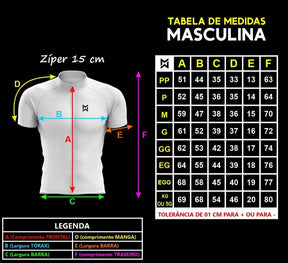 Camisa de Ciclismo Masculina Proteção UV50+ - Oggi