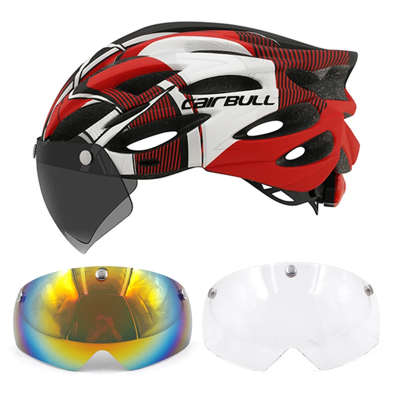 Capacete De Ciclismo Speed Com Óculos - CairBlind