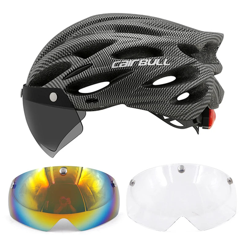 Capacete De Ciclismo Speed Com Óculos - CairBlind