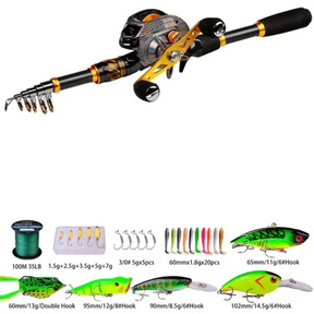 Kit Pesca Carretilha Completo - Proberos + Iscas Artificias - Promoção de Setembro