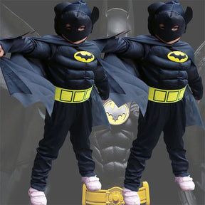 Fantasia Infantil Masculina Super Herói Batman Design Realista Com Acessórios