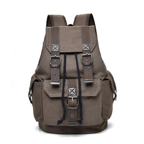 Mochila Masculina De Lona Ideal Para Viagem