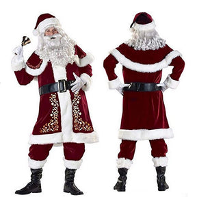 Fantasia Infantil Masculina Papai Noel Traje Completo Rico Em Detalhes