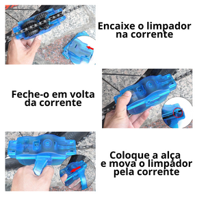 Limpador de Corrente Para Bike