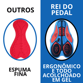 Conjunto Ciclismo Bretelle Masculino Secagem Rápida - Promoção de Setembro