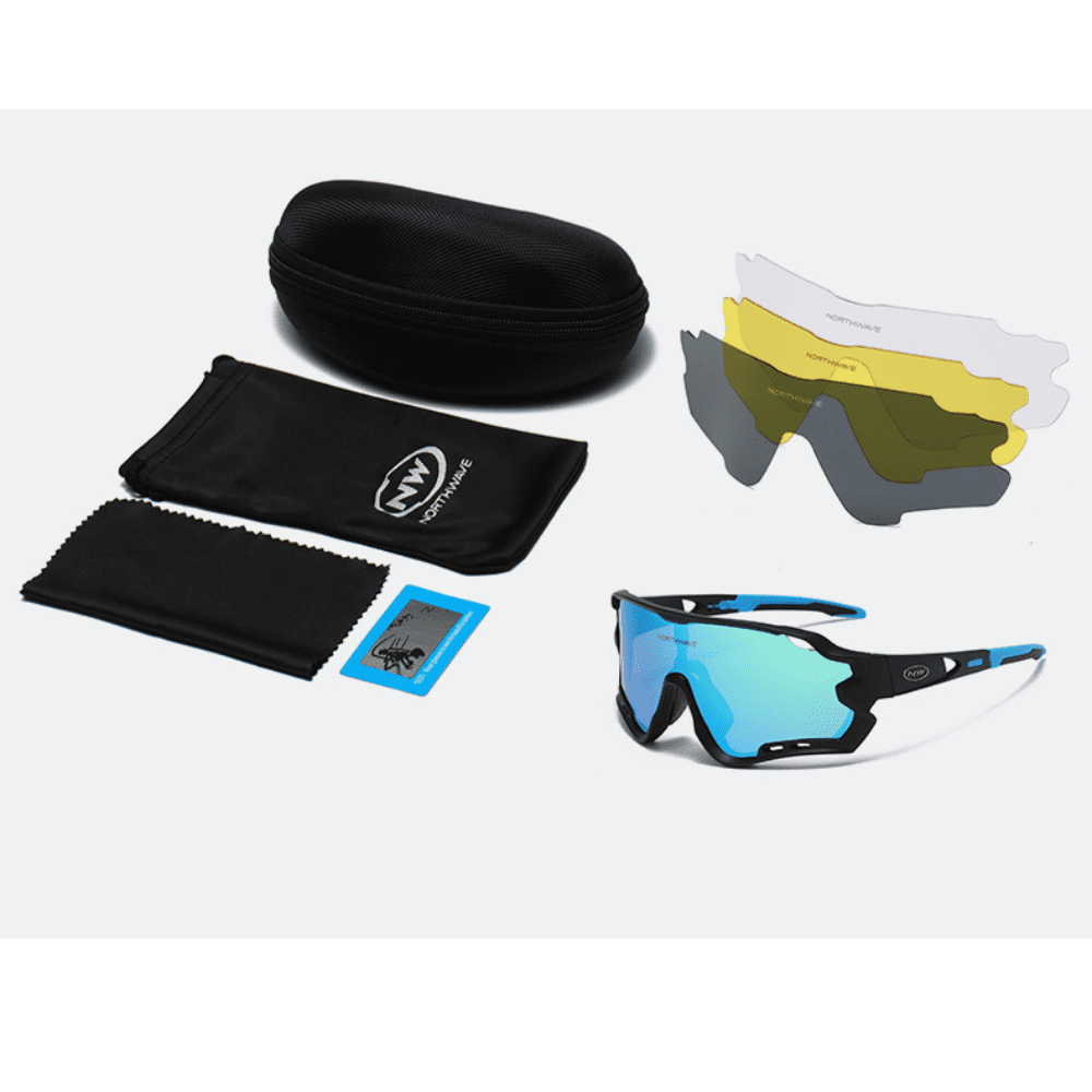 Óculos de Ciclismo Polarizado 4 Lentes UV400 NORTHWAVE