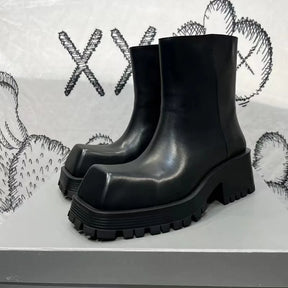Bota Masculina Material Resistente Bico Quadrado - Promoção De Inverno 2025