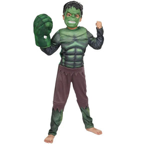 Fantasia Infantil Masculina Hulk Completa Com Acessórios