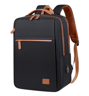 Mochila Executiva Design Quadrado Com Carregamento USB