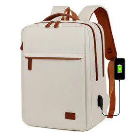 Mochila Executiva Design Quadrado Com Carregamento USB