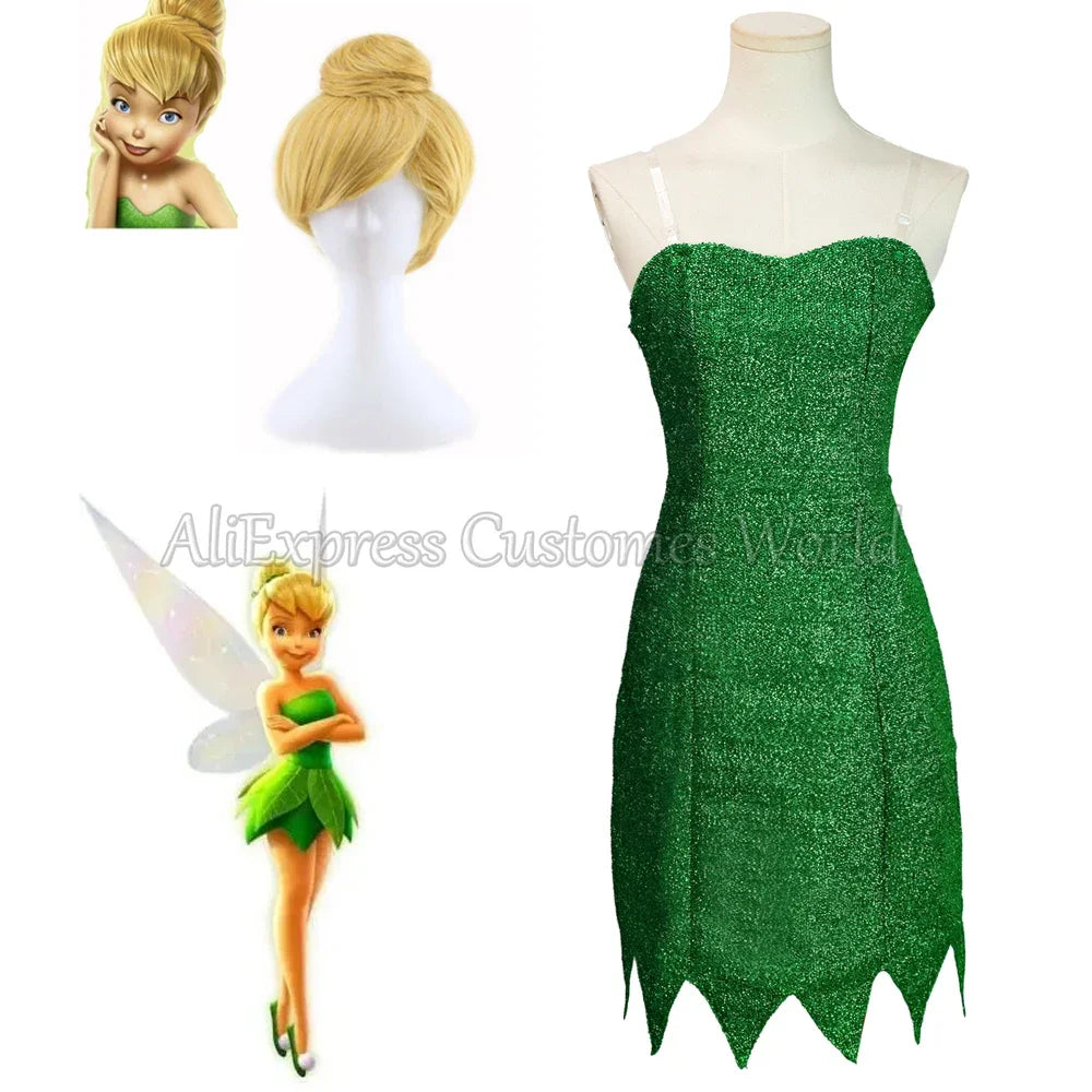 Fantasia Infantil Feminina Princesa Tinker Bell Material De Alta Qualidade