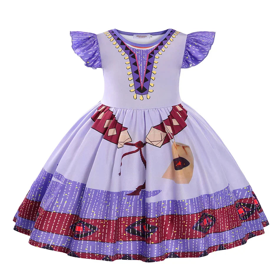 Vestido Princesa  Asha Verão  Wish - Promoção Carnaval 2025