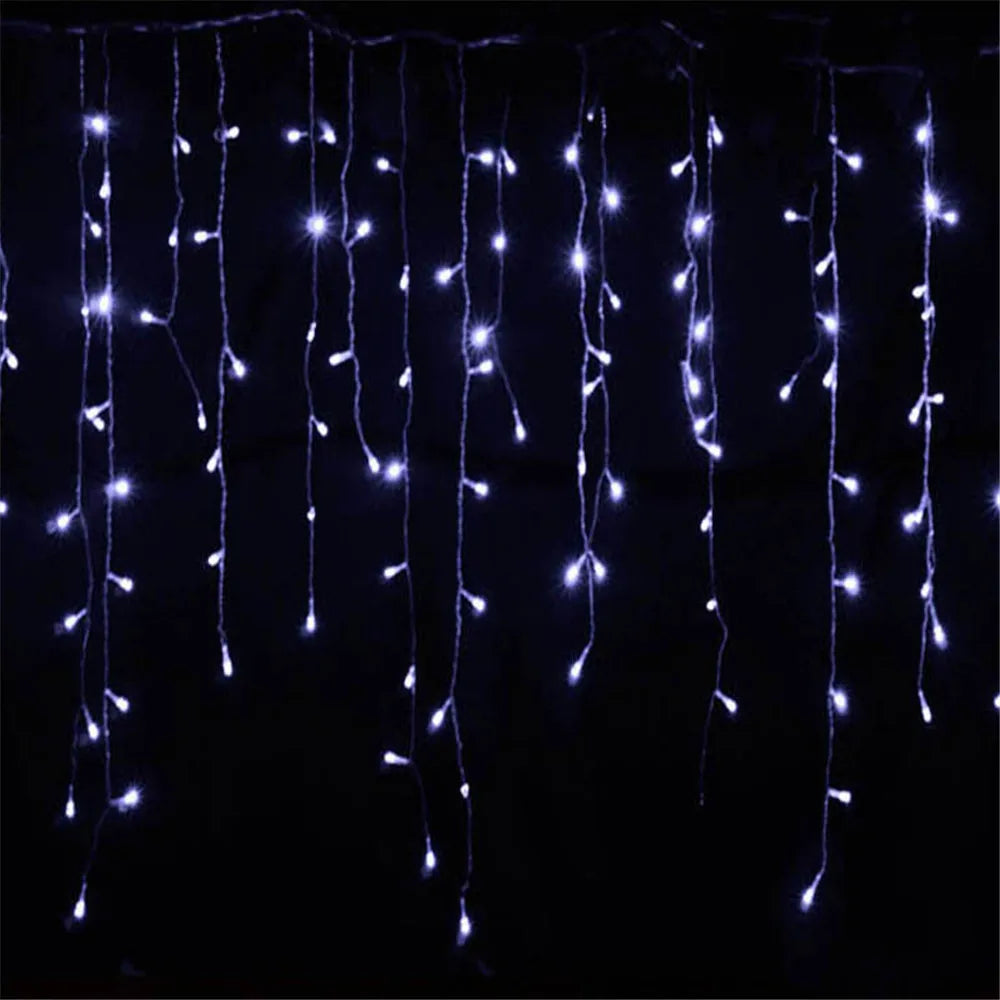 Cortina Cachoeira De Luzes De LED Decoração Natalina Para Casa