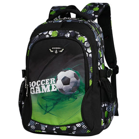 Mochila Escolar Infantil Masculina Estampa Futebol Mochila de Ombro