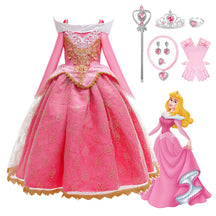 Fantasia Infantil Feminina Princesa Bela Adormecida Com Acessórios Design Realista