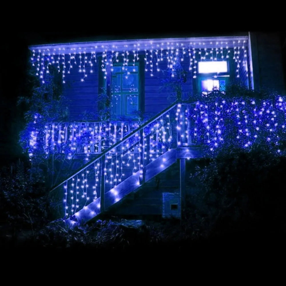 Cortina De Luzes De LED Guirlanda Decoração De Natal Para Casas