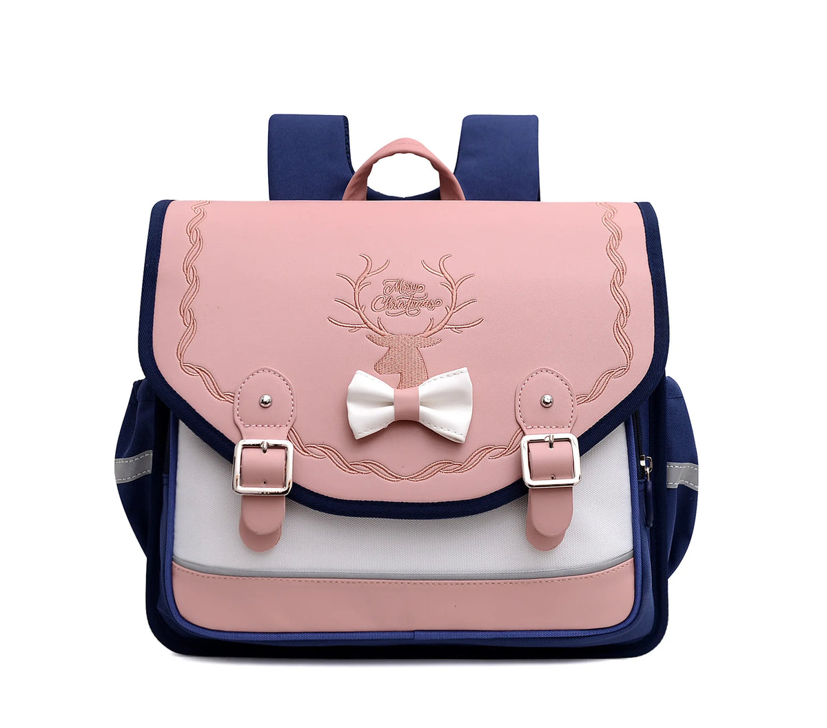 Mochila Escolar Infantil Feminina Design Moderno Com Fivela