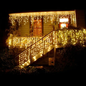 Cortina De Luzes De LED Guirlanda Decoração De Natal Para Casas