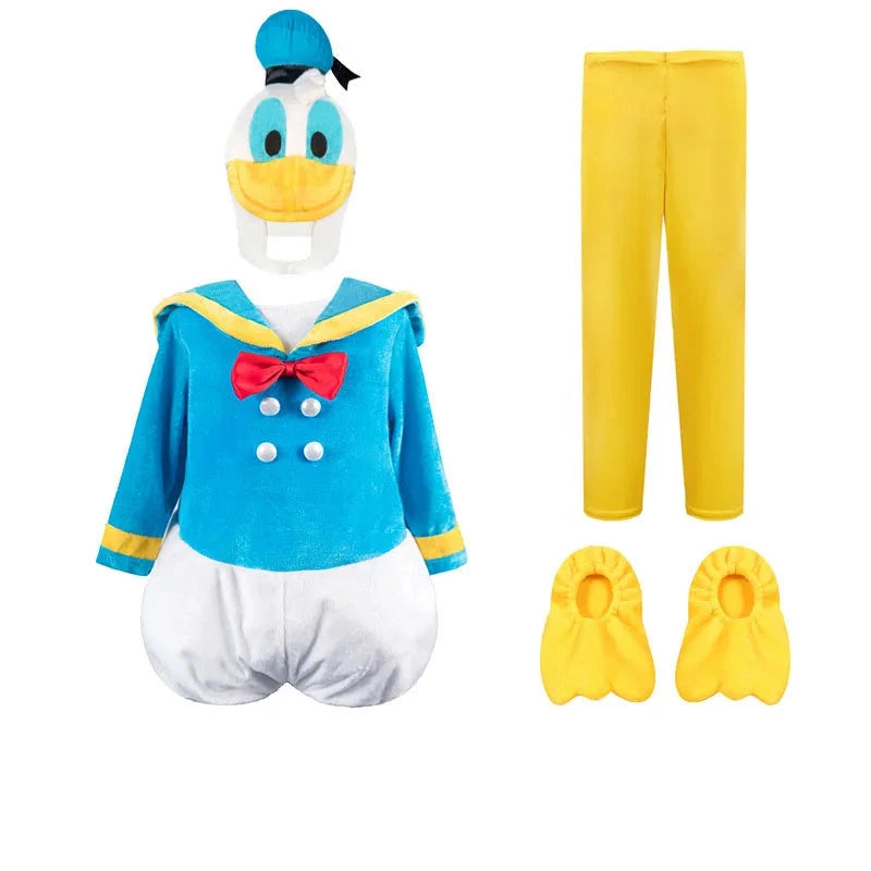 Fantasia Infantil Unissex Pato Donald Material De Qualidade Fantasia Completa