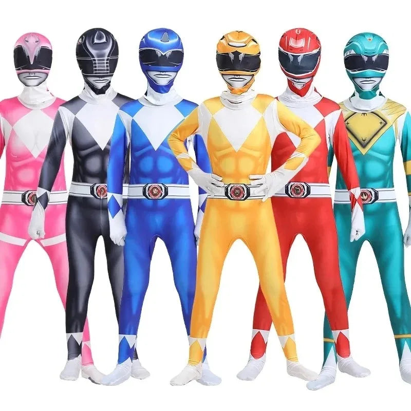 Fantasia Infantil Power Rangers Design Realista De Qualidade Fantasia Unissex