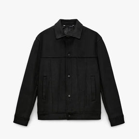 Jaqueta Masculina Com Botões E Lapela - Promoção De Inverno 2025