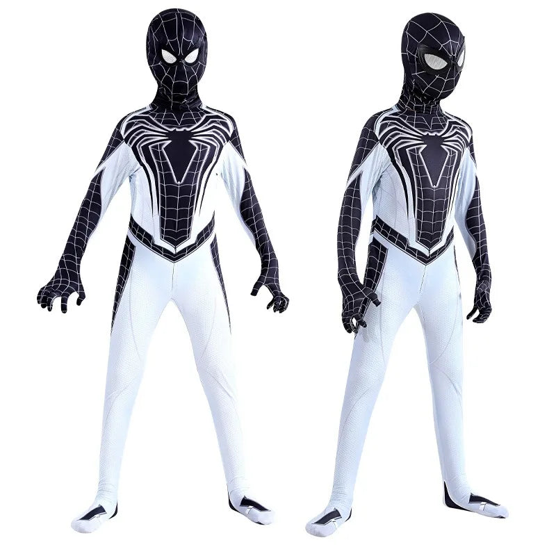 Fantasia Infantil Masculina Negative Space Spider Man Macacão Material De Alta Qualidade