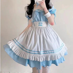 Fantasia Infantil Feminina Lolita Vestido Rico Em Detalhes De Alta Qualidade