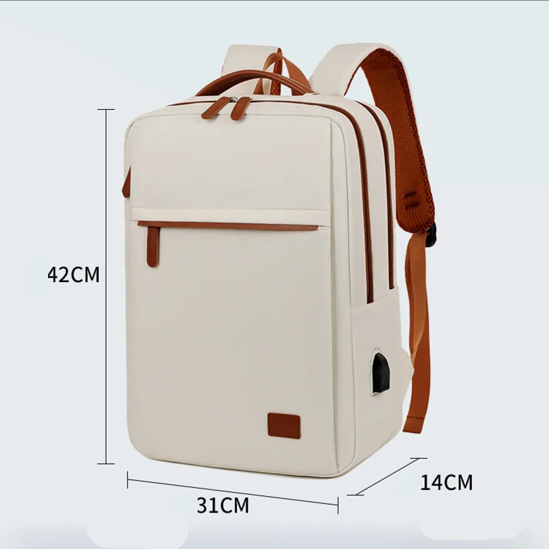 Mochila Executiva Design Quadrado Com Carregamento USB