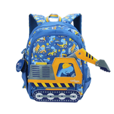 Mochila Escolar Infantil Masculina Estampa Carrinho Desenho Animado