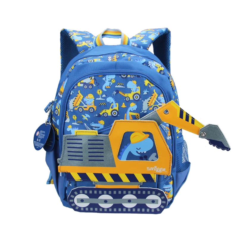 Mochila Escolar Infantil Masculina Estampa Carrinho Desenho Animado